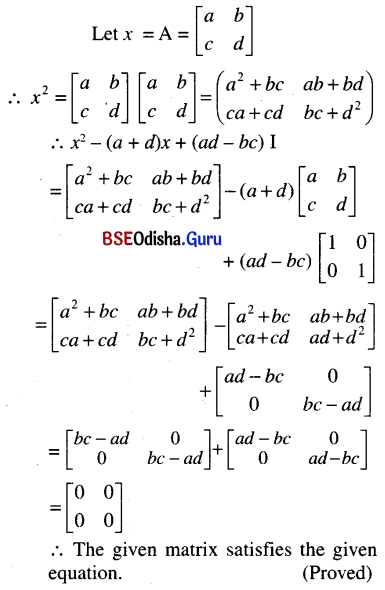 CHSE Odisha Class 12 Math Solutions Chapter 4 Matrices Ex 4(a) Q.29