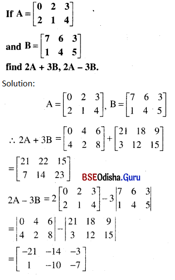 CHSE Odisha Class 12 Math Solutions Chapter 4 Matrices Ex 4(a) Q.36