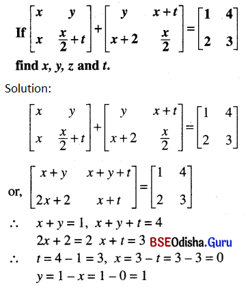 CHSE Odisha Class 12 Math Solutions Chapter 4 Matrices Ex 4(a) Q.42