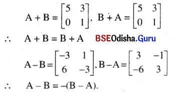 CHSE Odisha Class 12 Math Solutions Chapter 4 Matrices Ex 4(a) Q.5(2)