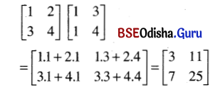 CHSE Odisha Class 12 Math Solutions Chapter 4 Matrices Ex 4(a) Q.9(3)