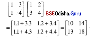 CHSE Odisha Class 12 Math Solutions Chapter 4 Matrices Ex 4(a) Q.9(4)