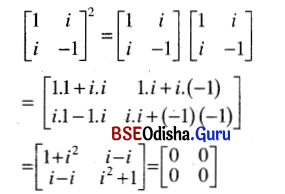 CHSE Odisha Class 12 Math Solutions Chapter 4 Matrices Ex 4(a) Q.9(5)