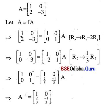 CHSE Odisha Class 12 Math Solutions Chapter 4 Matrices Ex 4(b) Q.11(5)