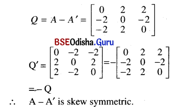 CHSE Odisha Class 12 Math Solutions Chapter 4 Matrices Ex 4(b) Q.5(2)