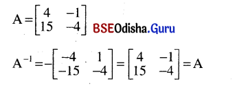 CHSE Odisha Class 12 Math Solutions Chapter 4 Matrices Ex 4(b) Q.6