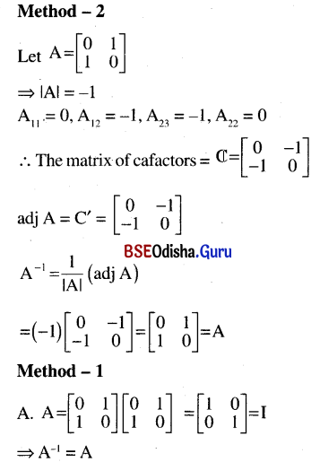 CHSE Odisha Class 12 Math Solutions Chapter 4 Matrices Ex 4(b) Q.8