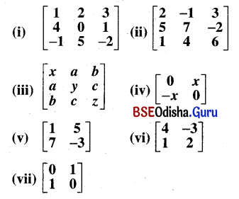 CHSE Odisha Class 12 Math Solutions Chapter 4 Matrices Ex 4(b) Q.9