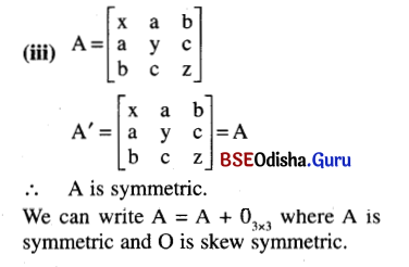 CHSE Odisha Class 12 Math Solutions Chapter 4 Matrices Ex 4(b) Q.9(3)