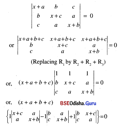 CHSE Odisha Class 12 Math Solutions Chapter 5 Determinants Ex 5(a) Q.4(5)
