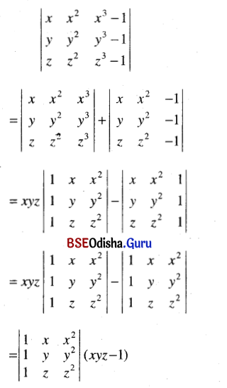 CHSE Odisha Class 12 Math Solutions Chapter 5 Determinants Ex 5(b) Q.26