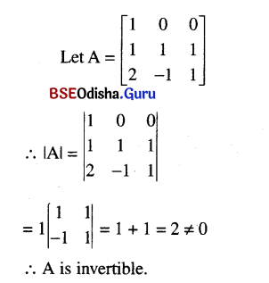 CHSE Odisha Class 12 Math Solutions Chapter 5 Determinants Ex 5(b) Q.7(1)