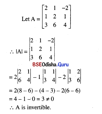 CHSE Odisha Class 12 Math Solutions Chapter 5 Determinants Ex 5(b) Q.7(2)