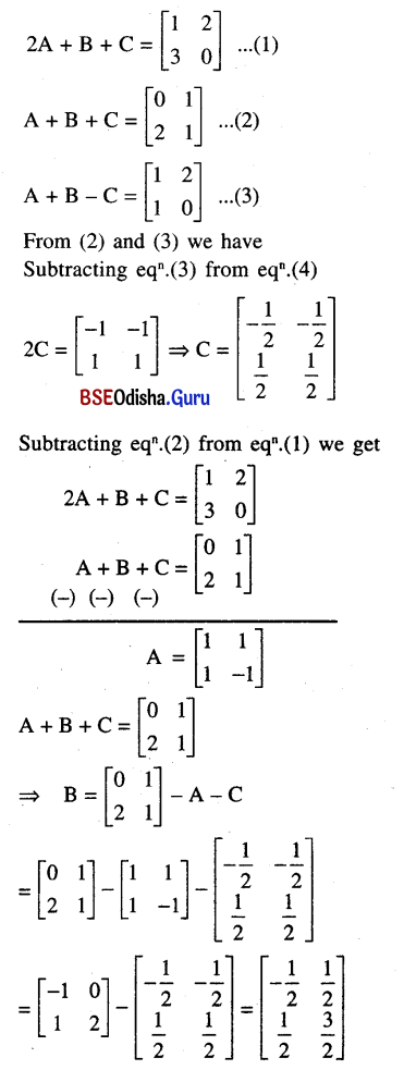 CHSE Odisha Class 12 Math Solutions Chapter 6 Probability Additional Exercise Q.4