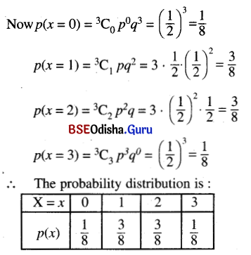 CHSE Odisha Class 12 Math Solutions Chapter 6 Probability Ex 6(d) Q.4