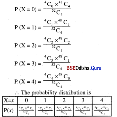 CHSE Odisha Class 12 Math Solutions Chapter 6 Probability Ex 6(d) Q.6