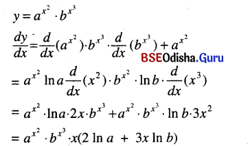 CHSE Odisha Class 12 Math Solutions Chapter 7 Continuity and Differentiability Ex 7(c) Q.20