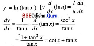 CHSE Odisha Class 12 Math Solutions Chapter 7 Continuity and Differentiability Ex 7(c) Q.21
