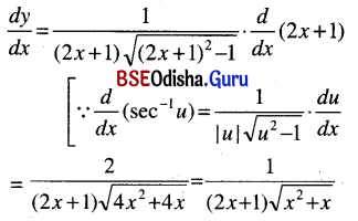 CHSE Odisha Class 12 Math Solutions Chapter 7 Continuity and Differentiability Ex 7(d) Q.4