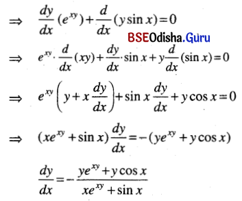 CHSE Odisha Class 12 Math Solutions Chapter 7 Continuity and Differentiability Ex 7(g) Q.7