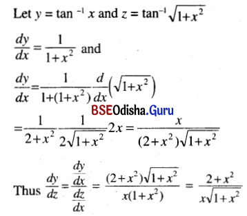 CHSE Odisha Class 12 Math Solutions Chapter 7 Continuity and Differentiability Ex 7(i) Q.4