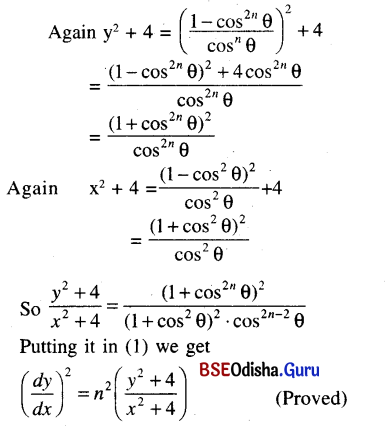 CHSE Odisha Class 12 Math Solutions Chapter 7 Continuity and Differentiability Ex 7(k) Q.14.2