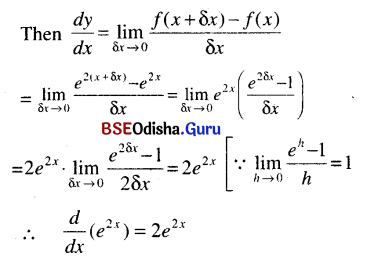 CHSE Odisha Class 12 Math Solutions Chapter 7 Continuity and Differentiability Ex 7(k) Q.3(1)