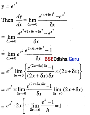 CHSE Odisha Class 12 Math Solutions Chapter 7 Continuity and Differentiability Ex 7(k) Q.3(4)