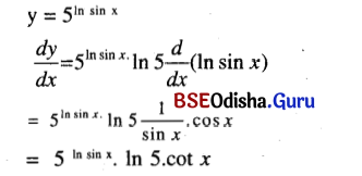 CHSE Odisha Class 12 Math Solutions Chapter 7 Continuity and Differentiability Ex 7(k) Q.5(13)