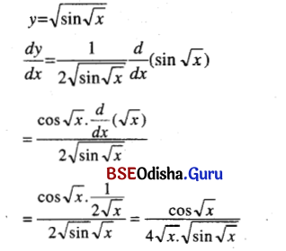 CHSE Odisha Class 12 Math Solutions Chapter 7 Continuity and Differentiability Ex 7(k) Q.5(14)