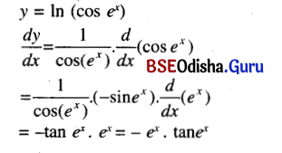 CHSE Odisha Class 12 Math Solutions Chapter 7 Continuity and Differentiability Ex 7(k) Q.5(19)