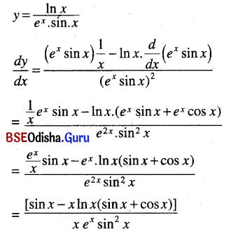 CHSE Odisha Class 12 Math Solutions Chapter 7 Continuity and Differentiability Ex 7(k) Q.5(2)