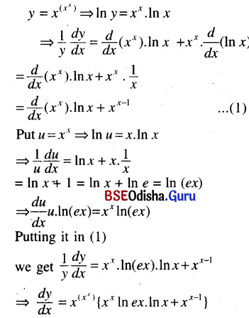 CHSE Odisha Class 12 Math Solutions Chapter 7 Continuity and Differentiability Ex 7(k) Q.5(23)