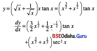 CHSE Odisha Class 12 Math Solutions Chapter 7 Continuity and Differentiability Ex 7(k) Q.5(4)