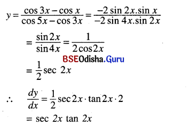 CHSE Odisha Class 12 Math Solutions Chapter 7 Continuity and Differentiability Ex 7(k) Q.5(5)