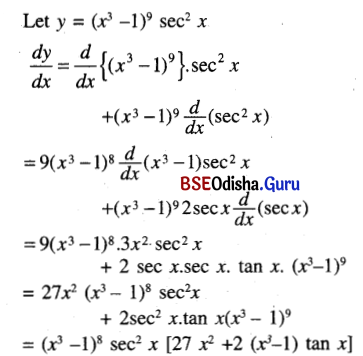CHSE Odisha Class 12 Math Solutions Chapter 7 Continuity and Differentiability Ex 7(k) Q.5(8)