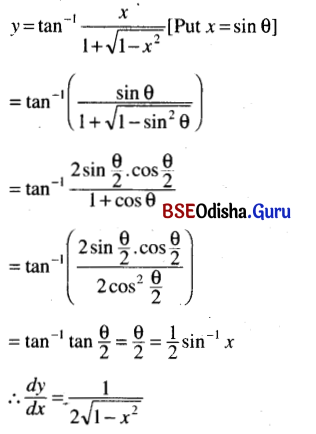 CHSE Odisha Class 12 Math Solutions Chapter 7 Continuity and Differentiability Ex 7(k) Q.6(10)