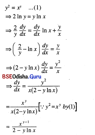 CHSE Odisha Class 12 Math Solutions Chapter 7 Continuity and Differentiability Ex 7(k) Q.7(12)