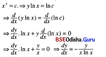 CHSE Odisha Class 12 Math Solutions Chapter 7 Continuity and Differentiability Ex 7(k) Q.7(3)