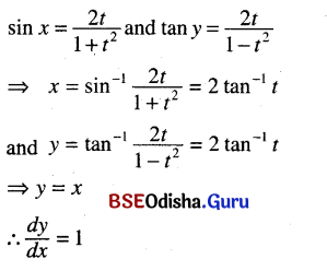 CHSE Odisha Class 12 Math Solutions Chapter 7 Continuity and Differentiability Ex 7(k) Q.9(2)