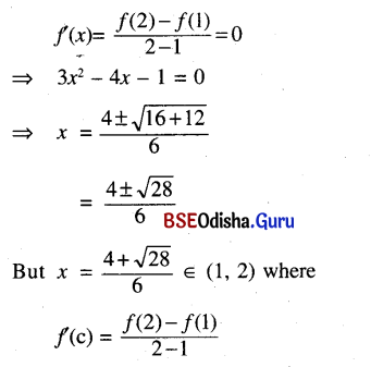 CHSE Odisha Class 12 Math Solutions Chapter 7 Continuity and Differentiability Ex 7(m) Q.3