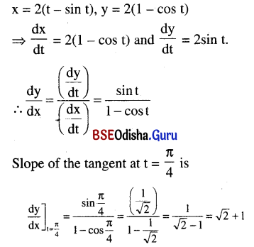 CHSE Odisha Class 12 Math Solutions Chapter 8 Application of Derivatives Additional Exercise Q.23