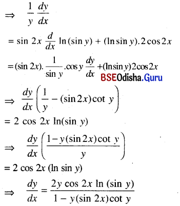 CHSE Odisha Class 12 Math Solutions Chapter 8 Application of Derivatives Additional Exercise Q.6