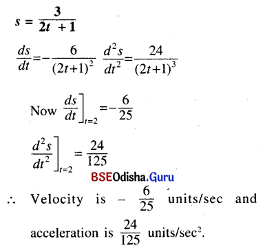 CHSE Odisha Class 12 Math Solutions Chapter 8 Application of Derivatives Ex 8(a) Q.1(3)