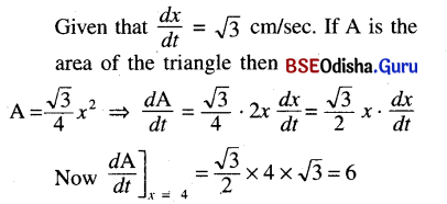 CHSE Odisha Class 12 Math Solutions Chapter 8 Application of Derivatives Ex 8(a) Q.2