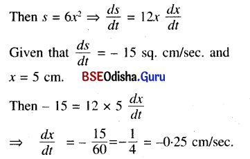 CHSE Odisha Class 12 Math Solutions Chapter 8 Application of Derivatives Ex 8(a) Q.4