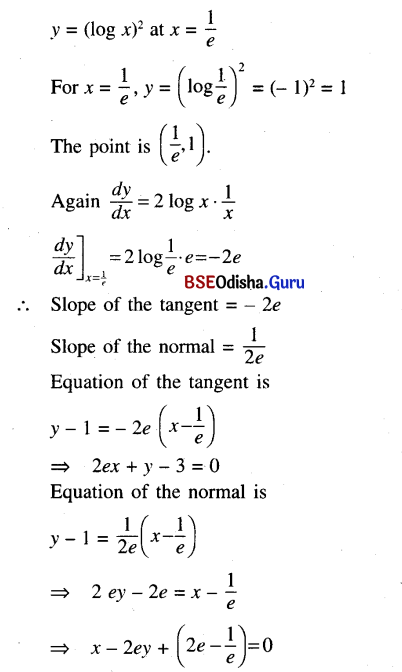 CHSE Odisha Class 12 Math Solutions Chapter 8 Application of Derivatives Ex 8(b) Q.1(5)