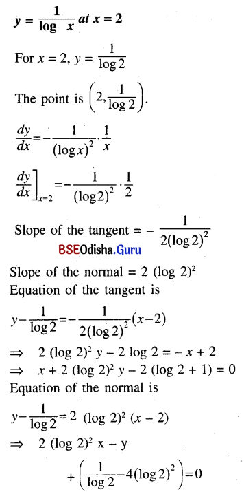 CHSE Odisha Class 12 Math Solutions Chapter 8 Application of Derivatives Ex 8(b) Q.1(6)