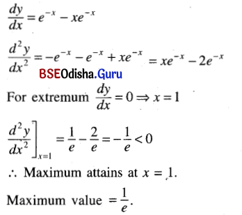 CHSE Odisha Class 12 Math Solutions Chapter 8 Application of Derivatives Ex 8(d) Q.1(14)
