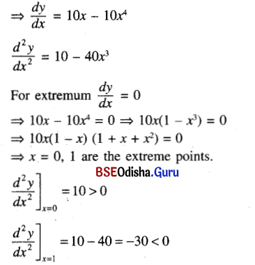 CHSE Odisha Class 12 Math Solutions Chapter 8 Application of Derivatives Ex 8(d) Q.1(2)
